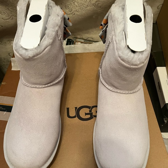 Ugg Minnie Bailey bow retro spots metal gray - Picture 11 of 13